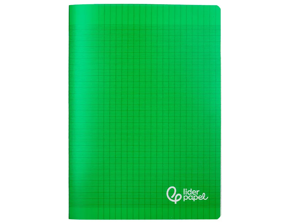 Cahier piqure liderpapel couverture pp 210x297mm 96p seyes coloris vert