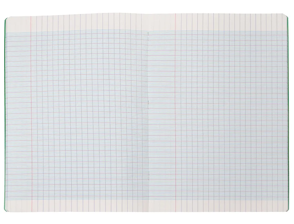 Cahier piqure liderpapel couverture pp 210x297mm 96p seyes coloris vert