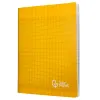 Cahier piqure liderpapel couverture pp 170x220mm 96p seyes coloris jaune