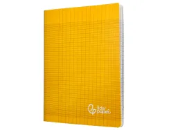 Cahier piqure liderpapel couverture pp 170x220mm 96p seyes coloris jaune