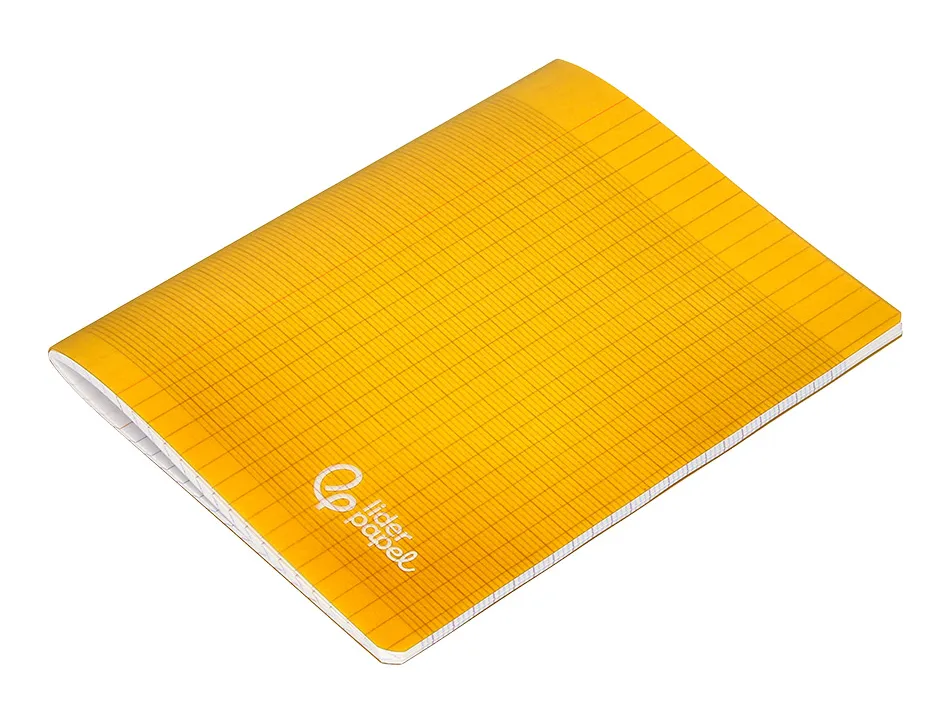 Cahier piqure liderpapel couverture pp 170x220mm 96p seyes coloris jaune