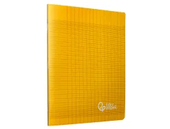 Cahier piqure liderpapel couverture pp 170x220mm 96p seyes coloris jaune