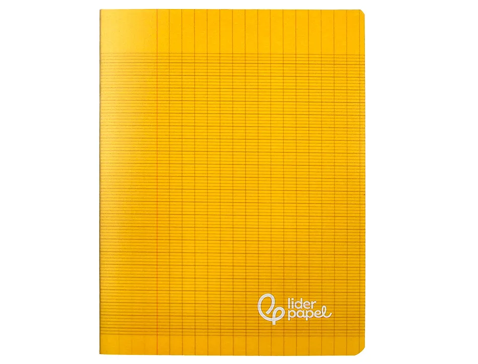 Cahier piqure liderpapel couverture pp 170x220mm 96p seyes coloris jaune