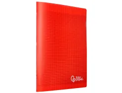 Cahier piqure liderpapel couverture pp 240x320mm 48p seyes coloris rouge