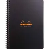 Cahier rhodiactive adress book reliure intégrale couverture pp a5 14,8x21cm 160 pages 90g onglets pochette cartonnée
