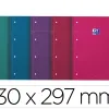 Cahier smart oxford spirale 4 trous 230x297 mm 160 pages optik paper q5x5 coloris vives assorties