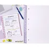 Cahier spirale antartik a4 80p 90g couverture cartonee reglure dot 4 trous coloris rose pastel