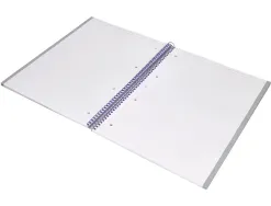 Cahier spirale antartik a4 80p 90g couverture cartonee reglure dot 4 trous coloris rose pastel
