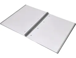 Cahier spirale antartik a4 80p 90g couverture cartonee reglure dot 4 trous coloris noir