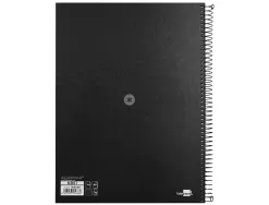Cahier spirale antartik a4 80p 90g couverture cartonee reglure dot 4 trous coloris noir