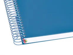 Cahier spirale antartik a5 14,8x21cm 240p 90g/m2 5x5mm 6 trous coil-lock coloris bleu marine