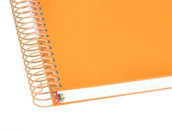 Cahier spirale antartik a5 14,8x21cm 240p 90g/m2 5x5mm 6 trous coil-lock coloris jaune