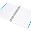 Cahier spirale liderpapel a5 micro wonder 240 pages 90g 5x5mm 6 trous 5 bandes couleurs gris