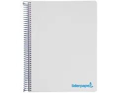 Cahier spirale liderpapel a5 micro wonder 240 pages 90g 5x5mm 6 trous 5 bandes couleurs gris