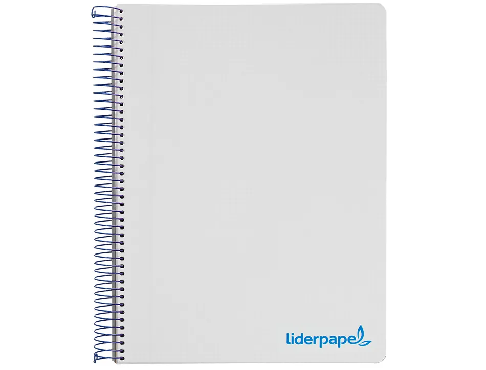 Cahier spirale liderpapel a5 micro wonder 240 pages 90g 5x5mm 6 trous 5 bandes couleurs gris