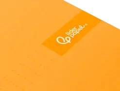 Cahier spirale liderpapel crafty couverture contrecollée a5 240p 90g/m2 5x5mm microperforé6 trous coloris orange