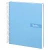 Cahier spirale liderpapel crafty couverture contrecollée a4 240p 90g/m2 5x5mm microperforé 4 trous coloris bleu ciel