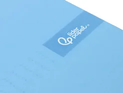 Cahier spirale liderpapel crafty couverture contrecollée a4 240p 90g/m2 5x5mm microperforé 4 trous coloris bleu ciel