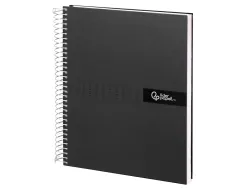 Cahier spirale liderpapel crafty couverture contrecollée a4 240p 90g/m2 5x5mm microperforé4 trous coloris noir