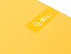 Cahier spirale liderpapel crafty couverture contrecollée a5 240p 90g/m2 5x5mm microperforé 6 trous coloris jaune