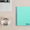 Cahier spirale liderpapel a5 micro wonder 240 pages 90g 5x5mm 6 trous 5 bandes couleurs vert clair