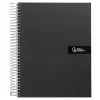 Cahier spirale liderpapel crafty couverture contrecollée a5 240p 90g/m2 5x5mm microperforé 6 trous coloris noir