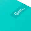 Cahier spirale liderpapel crafty couverture contrecollée a5 240p 90g/m2 5x5mm microperforé 6 trous coloris turquoise
