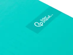 Cahier spirale liderpapel crafty couverture contrecollée a5 240p 90g/m2 5x5mm microperforé 6 trous coloris turquoise
