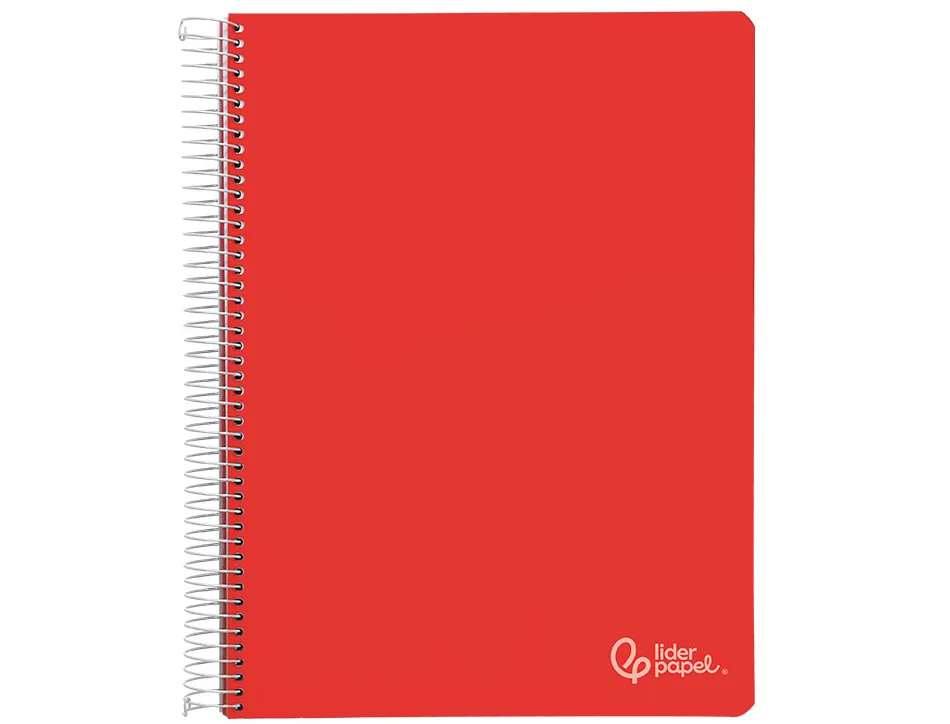 Cahier spirale liderpapel witty a4 couverture rigide 120 feuilles 90g/m2 5x5mm 4 trous perfores coloris