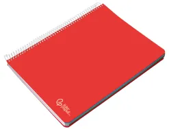 Cahier spirale liderpapel witty a4 couverture rigide 120 feuilles 90g/m2 5x5mm 4 trous perfores coloris