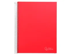 Cahier spirale liderpapel jolly couverture contrecollée a5 280p 75g/m2 5x5mm microperforé 6 trous coloris assortis
