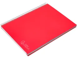 Cahier spirale liderpapel jolly couverture contrecollée a5 280p 75g/m2 5x5mm microperforé 6 trous coloris assortis