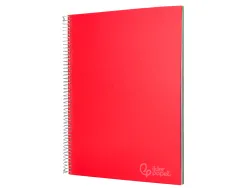Cahier spirale liderpapel jolly couverture contrecollée a5 280p 75g/m2 5x5mm microperforé 6 trous coloris assortis