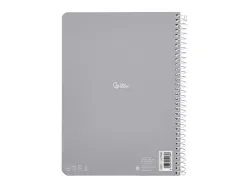 Cahier spirale liderpapel a4 serie smart couverture cartonnee souple 80f 75g/m2 5x5mm double marge 4 trous