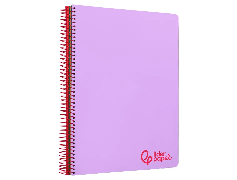 Cahier spirale liderpapel a4 micro wonder 240 pages 90g 5x5mm 4 trous 5 bandes couleurs violet