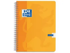 Cahier spirale oxford couverture cartonnée reliure intégrale optik paper a4 21x29,7cm 100 pages 90g 5x5mm