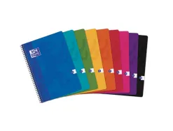 Cahier spirale oxford couverture cartonnée reliure intégrale optik paper a4 21x29,7cm 100 pages 90g séyès