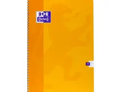 Cahier spirale oxford couverture cartonnée reliure intégrale optik paper a4 21x29,7cm 180 pages 90g séyès