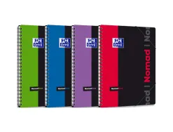 Cahier spirale oxford nomadbook couverture polypropylène a4+ 160 pages détachables 5x5mm 4 trous
