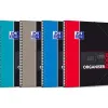 Cahier spirale oxford organiser book optik paper couverture pp a4 160 pages 5x5mm détachables 4 trous