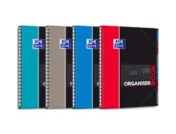 Cahier spirale oxford organiser book optik paper couverture pp a4 160 pages séyès détachables 4 trous