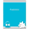 Cahier travaux pratiques conquerant agrafe couverture carte 17x22cm 32 pages unies double ligne 5mm 90g
