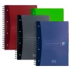 Cahier trieur oxford european book optik paper couverture rembordée a4+ 24x32cm 240 pages perforées 90g séyès 4 trous