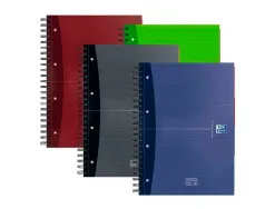 Cahier trieur oxford european book optik paper couverture rembordée a4+ 24x32cm 240 pages perforées 90g séyès 4 trous