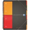 Cahier trieur oxford organiser book optik paper couverture polypropylène 160 pages 5x5mm 3 rabats fermeture élastique