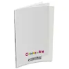 Cahier vie agrafé conquérant classique couverture polypropylène a4+ 24x32cm 96 pages 48 lignées 10mm/48 unies 90g
