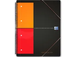 Cahier-chemise oxford meeting book optik paper couverture pp a4+ 21x32cm 160 pages ligné fermeture élastique