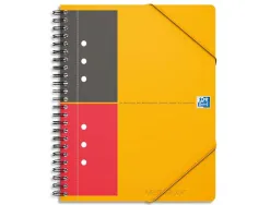 Cahier-chemise oxford meeting book optik paper couverture pp a4+ 21x32cm 160 pages ligné fermeture élastique