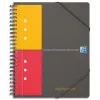 Cahier-chemise oxford meeting book optik paper couverture pp a5+ 17,8x22,5cm 160 pages 5x5mm fermeture élastique