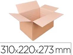 Caisse à hauteur variable antalis carton ondulé fond automatique rainage prédécoupe angles31x22x27,3cm 10 unités